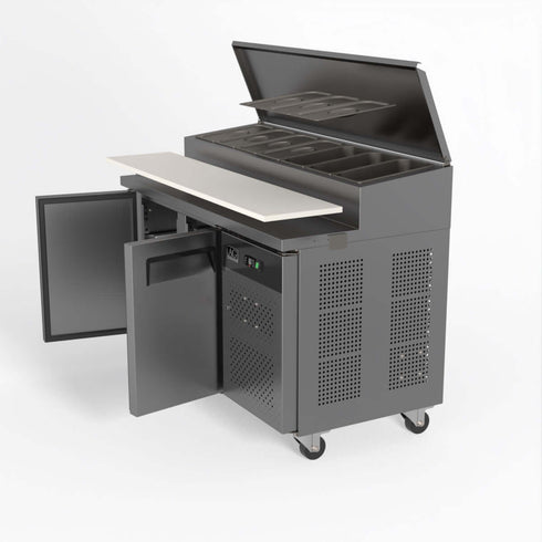 AG Two Door Saladette Fridge – Fits 7 x 1/3 GN Trays - SH2000-700