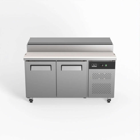 AG Two Door Saladette Fridge - 8 x 1/3 GN Trays - SH2000-800