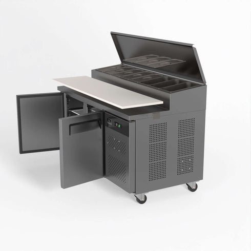 AG Two Door Saladette Fridge - 8 x 1/3 GN Trays - SH2000-800