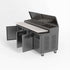 AG 3 Door Saladette Fridge - 10 x 1/3 GN Trays - SH3000-800