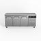 AG Three Door Commercial Worktop / Under Bench Fridge 600mm Depth - SLX3100TN