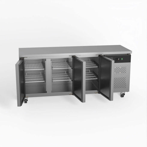 AG Three Door Commercial Worktop / Under Bench Fridge 600mm Depth - SLX3100TN