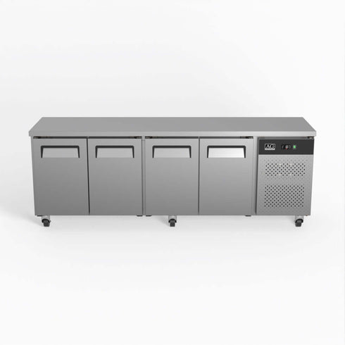 AG Four Door Commercial Worktop / Under Bench Fridge 600mm Depth - SLX4100TN