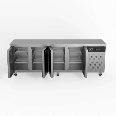 AG Four Door Commercial Worktop / Under Bench Fridge 600mm Depth - SLX4100TN
