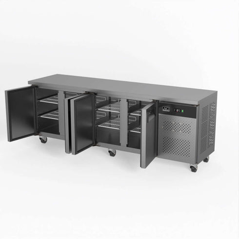 AG Four Door Commercial Worktop / Under Bench Fridge 600mm Depth - SLX4100TN