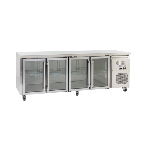 Exquisite Snack Size Under Bench Chiller Glass Doors - SSC550G