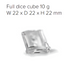 Scotsman XSafe Modular Ice Dice Ice Maker 456kg Production (Head only) - NW 1008 AS OX