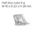 Scotsman 45kg Self Contained Dice Ice Maker - NUH 100 AS OX