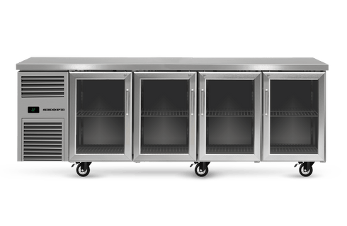 Skope ReFlex 4 Glass Door Underbench GN 1/1 Compatible Fridge - RF7.UBR.4.GD