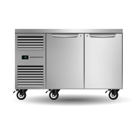 Skope Two Solid Door Underbench GN1/1 Freezer - PG11.UBF.2.SD