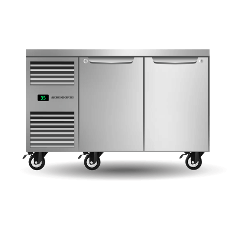 Skope Two Solid Door Underbench GN 1/1 Fridge - PG11.UBR.2.SD