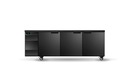 Skope BackBar 3 Solid Swing Door CounterLine Fridge - CL.3.SSW