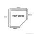 FED Corner Workbench with 100mm Splashback 0900-6-WBCB/H