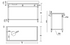 FED High Quality Stainless Steel Bench with Splashback SWCB-7-1200L
