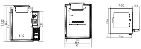 FED Refrigerated Solid Waster Cooler With 1PC - WBC1-240