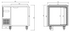 FED Stainless Steel Single Door Workbench Fridge - TL900TN