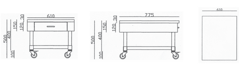 FED Work bench with 1 Drawer and Undershelf SWBD7-1