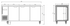 Thermaster Stainless Steel Triple Door Workbench Freezer - TS1800BT-3D