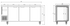 Thermaster Stainless Steel Triple Door Workbench Fridge - TS1800TN-3D