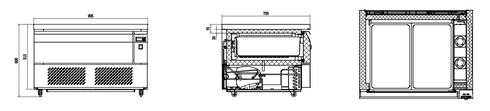Thermaster Flex Drawer counter - CBR1-2