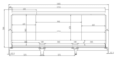 Thermaster Three Door SS Upright Display Freezer - SUF1500