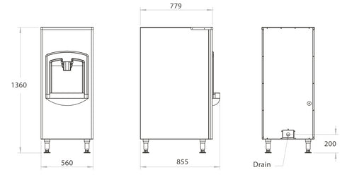 Blizzard Ice Dispenser Capacity 60kg - SD-130B
