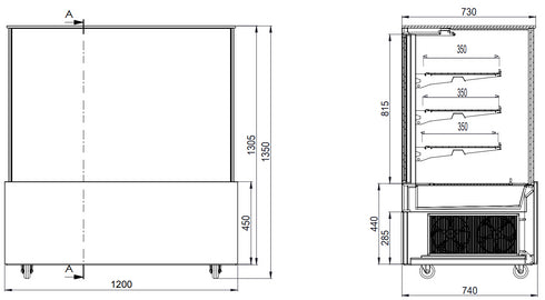 Bonvue Heated Food Display - H-SL840V
