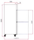 FED-X S/S Four-Door Upright Fridge - XURC1410S2V