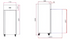 FED-X S/S Single Door Upright Fridge - XURC650SFV