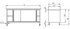 FED Kitchen Tidy Workbench Cabinet DTHT-1200-H
