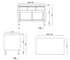 FED Kitchen Tidy Workbench Cabinet w/ Doors & 3 Drawers SKTD-1200