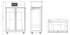 Thermaster Double Door Upright Display Fridge (Black) - SUCG1000B