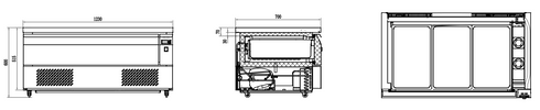 Thermaster Flexdrawer counter - CBR1-3
