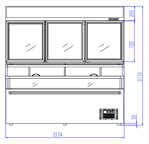 Thermaster Supermarket Combined Freezer - ZCDTD210