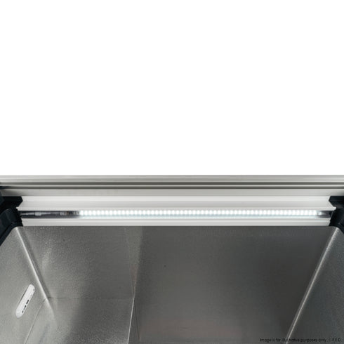 Thermaster 256L Chest Freezer with Flat Glass Sliding Lids - WD256G