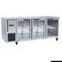 Thermaster Stainless Steel Triple Glass Door Workbench Fridge - TL1800TNG-3D