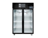 Thermaster Double Glass Door Black Stainless Steel Upright Freezer - SUFG1000B