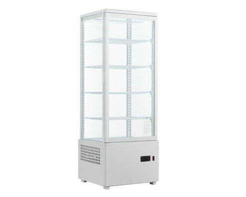 Thermaster Four-Sided White Colourbond Countertop Display Fridge TCBD108L