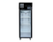 Thermaster Single Glass Door Upright Fridge Black Stainless Steel - SUCG500B