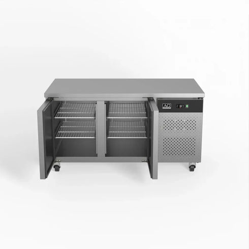 Two Door Commercial Worktop / Under Bench Fridge 800mm Depth - PAX2100TN