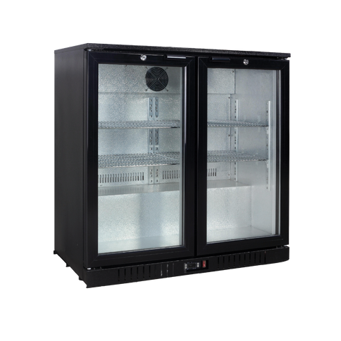 Exquisite Two Swing Doors Backbar Display Fridge - Low Height - UBC210L