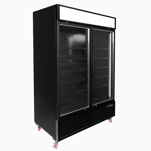 Bromic 1266L Upright Display Fridge 2-Door - UC1250GDL-NR