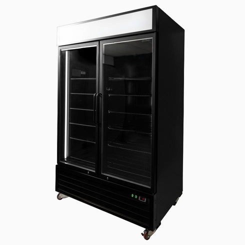 Bromic 1266L Upright Display Fridge 2-Door - UC1250GDL-NR