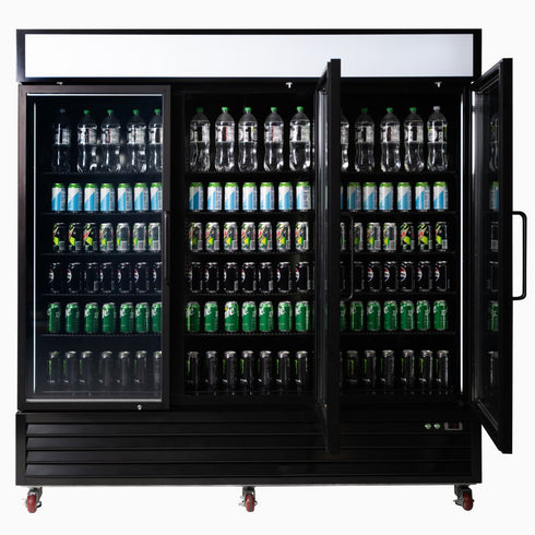 Bromic 1980L Upright Display Fridge 3-Door - UC1980GDL-NR