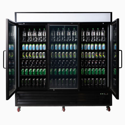 Bromic 1980L Upright Display Fridge 3-Door - UC1980GDL-NR