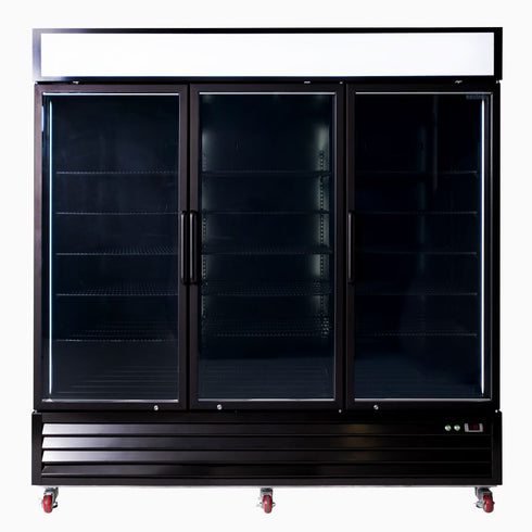 Bromic 1980L Upright Display Fridge 3-Door - UC1980GDL-NR