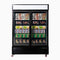 Bromic 1266L Upright Display Freezer 2-Door - UF1250GDL-NR
