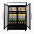 Bromic 1266L Upright Display Freezer 2-Door - UF1250GDL-NR