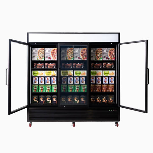 Bromic 1980L Upright Display Freezer 3-Door - UF1980GDL-NR