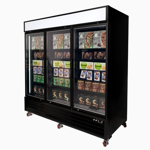 Bromic 1980L Upright Display Freezer 3-Door - UF1980GDL-NR